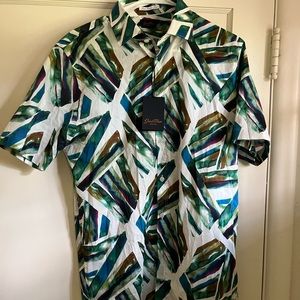 Good Man Brand On-Point Short Sleeve Print Shirt - Medium - Brand New
